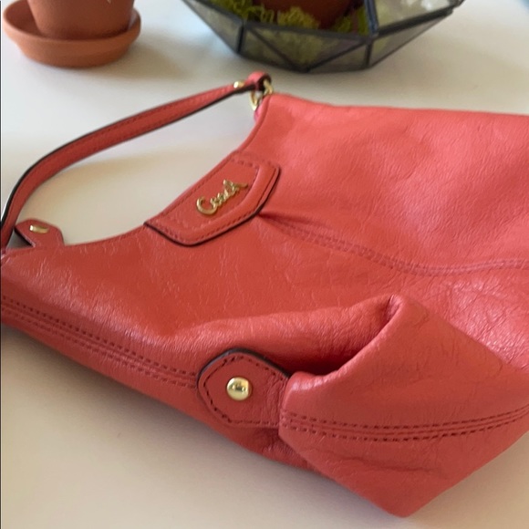 Coral Coach leather crossbody - Picture 4 of 7